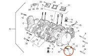 Bouchon de vidange d'huile (couvercle d'embrayage) Piaggio d'origine Bouchon de vidange d'huile (couvercle d'embrayage) Piaggio d'origine