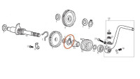 Bague d'étanchéité pour entraînement par kick Piaggio OEM Bague d'étanchéité pour entraînement par kick Piaggio OEM