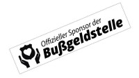 Autocollant « Sponsor officiel du service des amendes »" Autocollant « Sponsor officiel du service des amendes »"