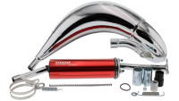 Système d'échappement Voca Chromed 50/70 cm³ Cross Système d'échappement Voca Chromed 50/70 cm³ Cross