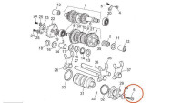 Vis de fixation pour tambour de changement de vitesse Piaggio d'origine Vis de fixation pour tambour de changement de vitesse Piaggio d'origine