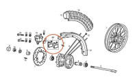 Jeu de plaquettes de frein Piaggio d'origine Jeu de plaquettes de frein Piaggio d'origine