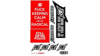 Lot d'autocollants Radical Lot d'autocollants Radical