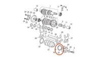 Rondelle d'écartement / Rondelle de roulement pour rouleau de changement de vitesse Piaggio OEM Rondelle d'écartement / Rondelle de roulement pour rouleau de changement de vitesse Piaggio OEM