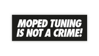 Autocollant « Le tuning des cyclomoteurs, ce n'est pas un crime » Autocollant « Le tuning des cyclomoteurs, ce n'est pas un crime »