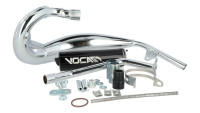 Système d'échappement Voca Chromed 50/70 cm³ Cross Système d'échappement Voca Chromed 50/70 cm³ Cross