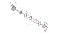 Rondelle d'équilibrage pour cage d'embrayage Piaggio d'origine Rondelle d'équilibrage pour cage d'embrayage Piaggio d'origine