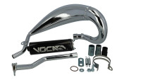 Système d'échappement Voca Chromed 50/70 cm³ Cross Système d'échappement Voca Chromed 50/70 cm³ Cross