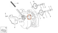 Circlip pour pignon d'entraînement de pompe à huile Piaggio OEM Circlip pour pignon d'entraînement de pompe à huile Piaggio OEM
