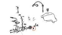 Circlip pour pignon de pompe à huile Piaggio d'origine Circlip pour pignon de pompe à huile Piaggio d'origine