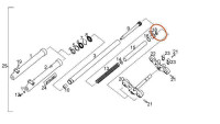 Bouchon en caoutchouc pour fourche Piaggio d'origine Bouchon en caoutchouc pour fourche Piaggio d'origine