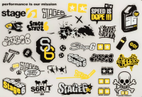 Lot d'autocollants Stage6