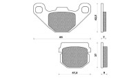 Jeu de plaquettes de frein Radical Racing Jeu de plaquettes de frein Radical Racing