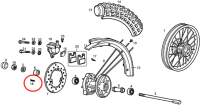 Vis / Vis de disque de frein Piaggio d'origine Vis / Vis de disque de frein Piaggio d'origine